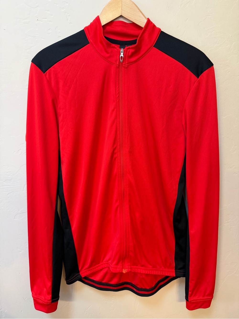Specialized Men’s Cycling Jersey Full Zip Lightweight Long Sleeve Red Black Sz M